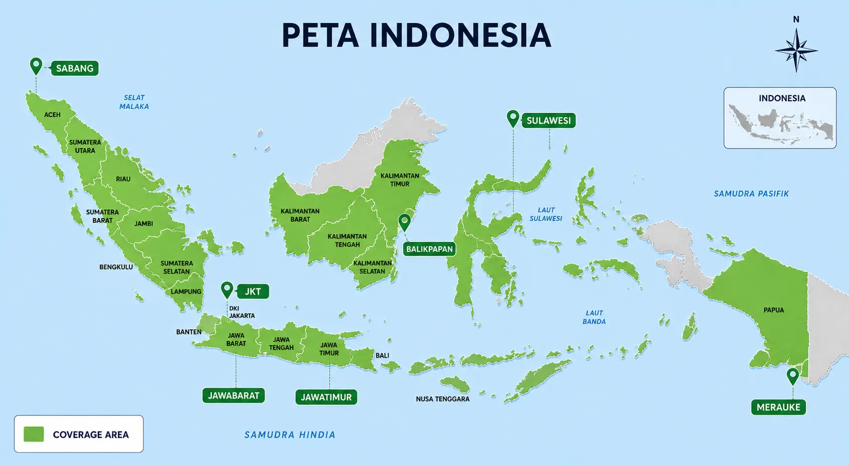 Peta Cakupan Wilayah PT Batavia Petro Energi